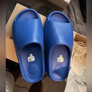 Blue Yeezy slide